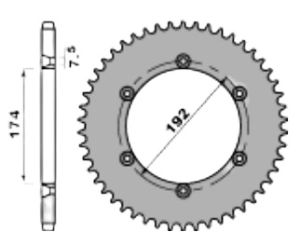 Couronne acier 47 dents