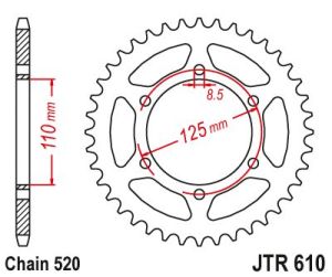 Couronne acier 51 dents