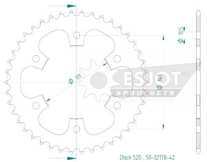 Couronne acier 42 dents