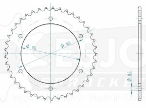 Couronne acier 41 dents