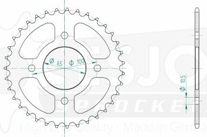 Couronne acier 44 dents