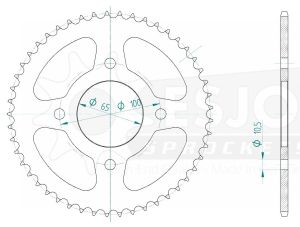 Couronne acier 49 dents