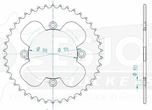 Couronne acier 40 dents