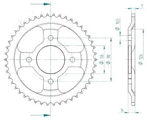 Couronne acier 46 dents