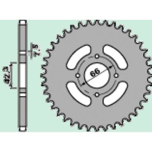 Couronne acier 34 dents