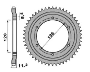 Couronne acier 47 dents