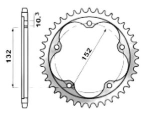 Couronne acier 39 dents