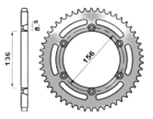 Couronne acier 50 dents