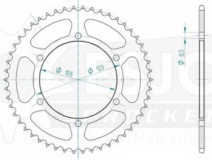 Couronne acier 50 dents