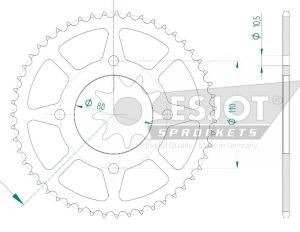 Couronne acier 51 dents