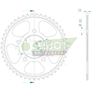 Couronne acier 42 dents