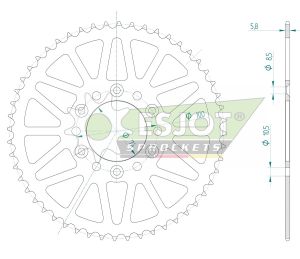 Couronne acier 52 dents