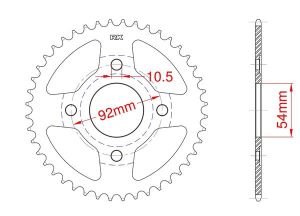 Couronne acier 47 dents