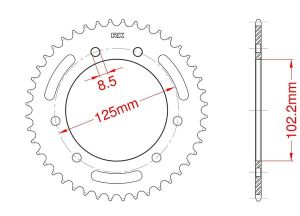 Couronne acier 53 dents