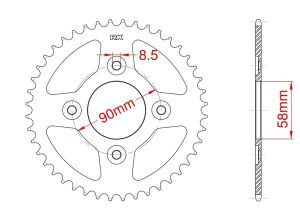 Couronne acier 35 dents