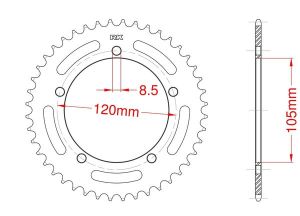 Couronne acier 49 dents