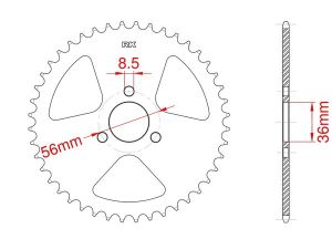 Couronne acier 28 dents