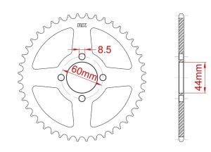 Couronne acier 41 dents