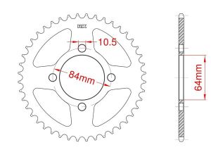 Couronne acier 51 dents