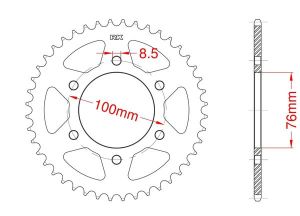 Couronne acier 47 dents