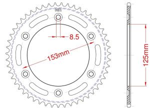 Couronne acier 54 dents