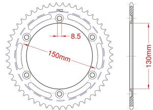 Couronne acier 51 dents