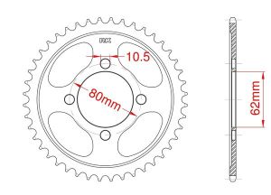 Couronne acier 54 dents