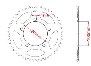 Couronne acier 47 dents