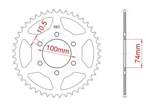 Couronne acier 46 dents