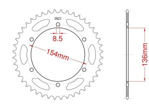 Couronne acier 47 dents