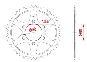 Couronne acier 36 dents