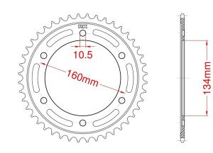 Couronne acier 42 dents