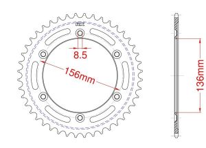 Couronne acier 43 dents