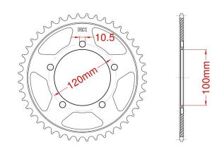 Couronne acier 42 dents