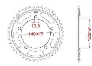 Couronne acier 46 dents