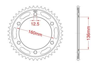 Couronne acier 40 dents