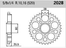 Couronne acier 41 dents