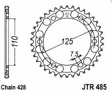 Couronne acier 50 dents