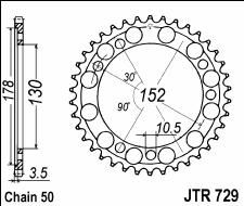 Couronne acier C45 haute résistance 46 dents