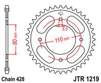 Couronne acier 41 dents