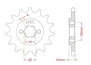 Pignon avant 12 dents