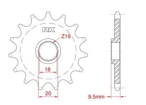 Pignon avant 12 dents