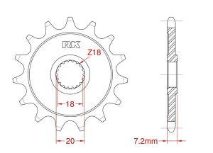 Pignon avant 12 dents