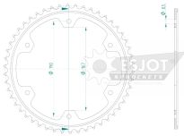 Steel rear sprocket 50 teeth