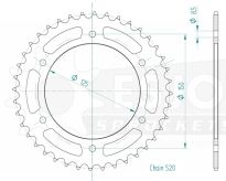 Steel rear sprocket 40 teeth