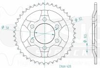 Steel rear sprocket 43 teeth