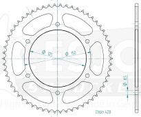 Steel rear sprocket 58 teeth