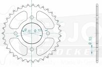 Steel rear sprocket 44 teeth