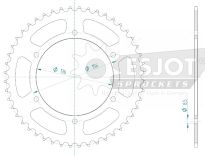 Steel rear sprocket 50 teeth