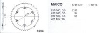 Aluminium rear sprocket 52 teeth